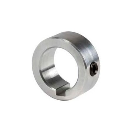 Climax Metal Climax Metal, Set Screw Collar W/Keyway C-100-A-KW, 1" Bore, Aluminum C-100-A-KW
